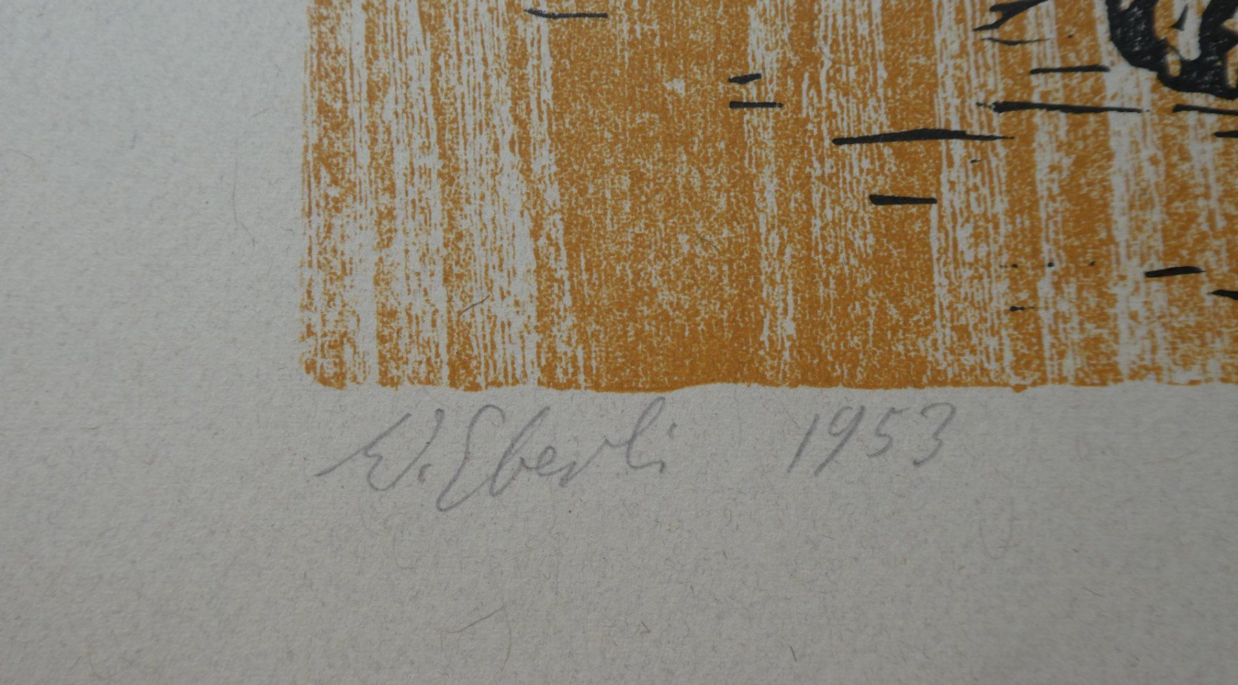 Grafica & Litografie: Lithografie Werner Eberli Gottlieben Thurgau Schäferhund – Usato da Frauenfeld venduto da Astra13 5