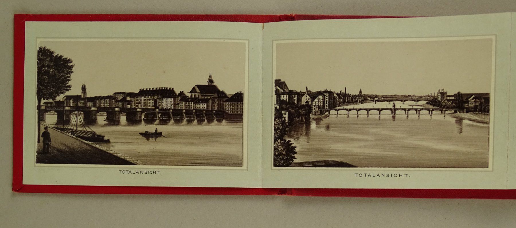 Libri: SOUVENIR DE BÂLE, BASEL, LEPORELLO UM 1890 – Usato da Grüningen venduto da Kartensammler 1