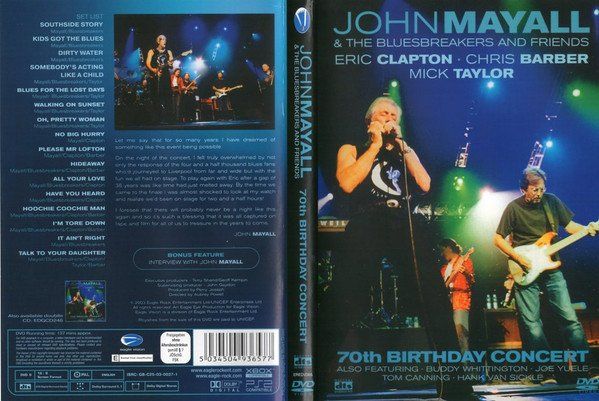 Tutti i DVDs: John Mayall & The Bluesbreakers - Eric Clapton - Chris Barbe – Usato da Brittnau venduto da Zibu 2