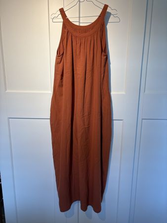 Sommerliches Maxikleid rostrot Grösse xl, leicht & luftig.