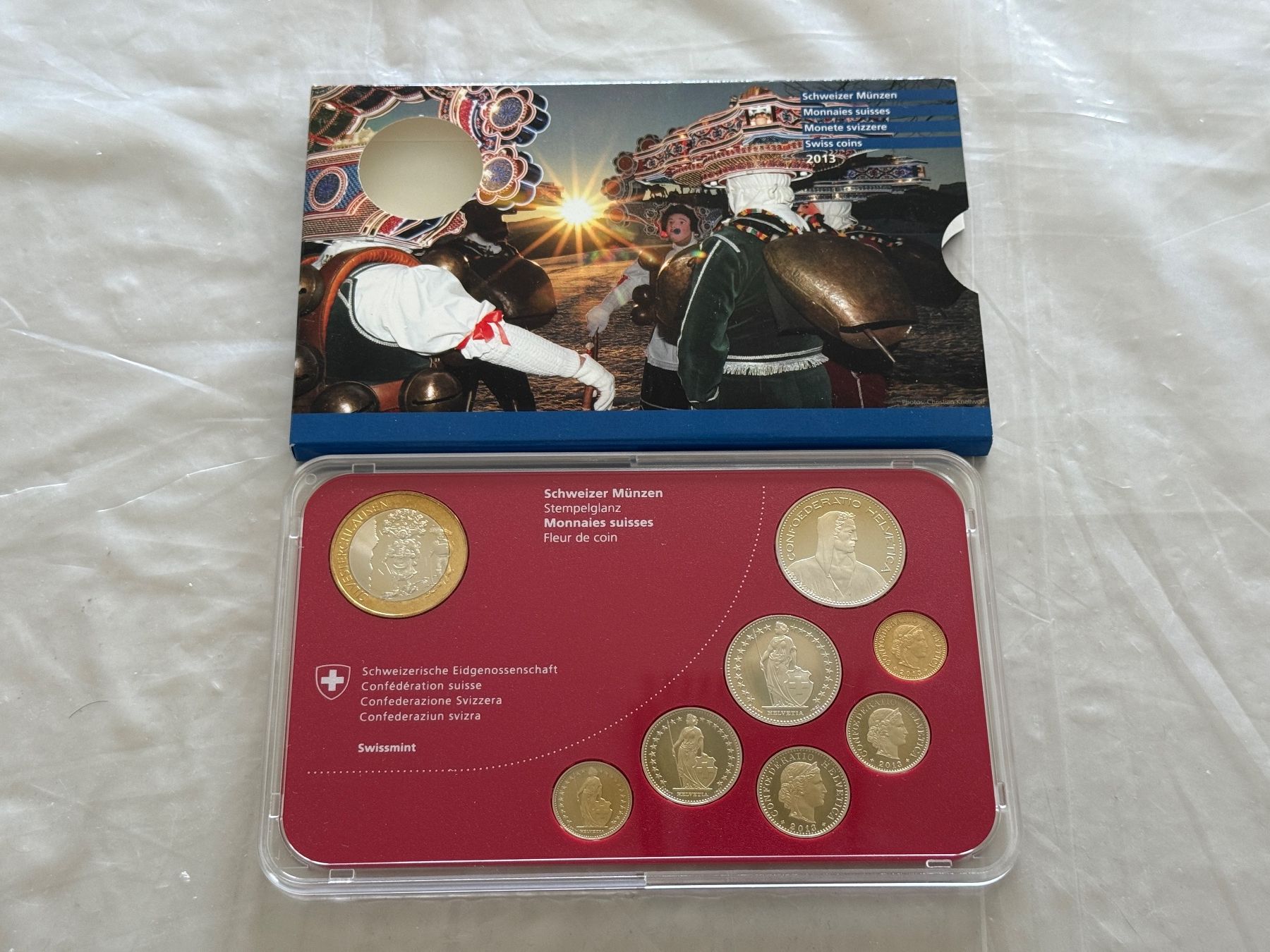 Tutti le monete: Schweizer Münzsatz 2013 Stempelglanz – Nuovo (secondo la descrizione) da Wallisellen venduto da SWISS_SILVER1 1