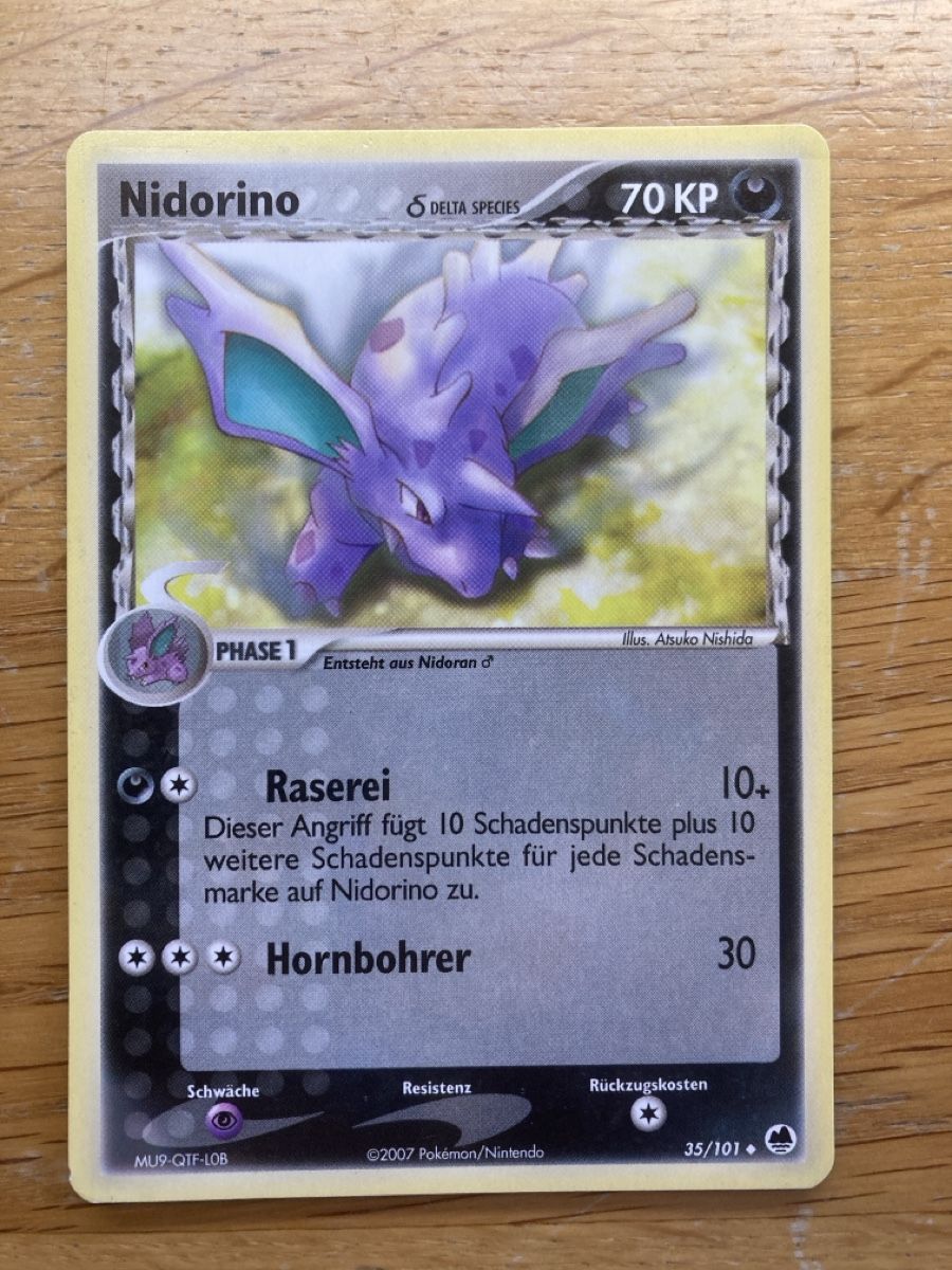 Pokémon Carte collezionabili: Nidorino - Delta Species 35/101 – Usato da Zürich venduto da sushitwiceaweek