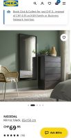 NISSEDAL Mirror black 65x150 cm used