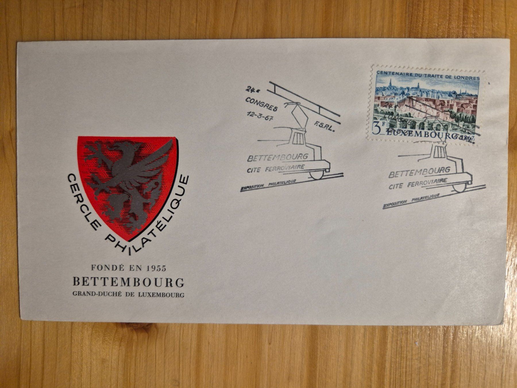 Alle Briefmarken: LUXEMBOURG - 24e Congrès F.S.R.L. - Bettembourg – Gebraucht aus St-Léonard von thipif