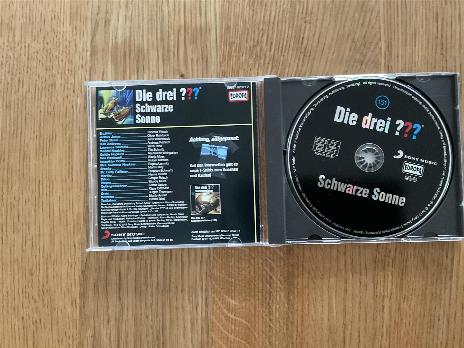 Audiolibri: Die drei ??? Schwarze Sonne / 151 – Usato da Wetzikon ZH venduto da Gerbera5 2