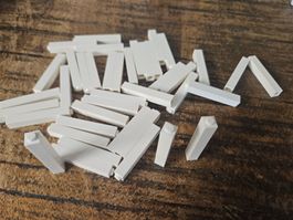 lego 2453b lot de 40 pièces White Brick 1 x 1 x 5 -