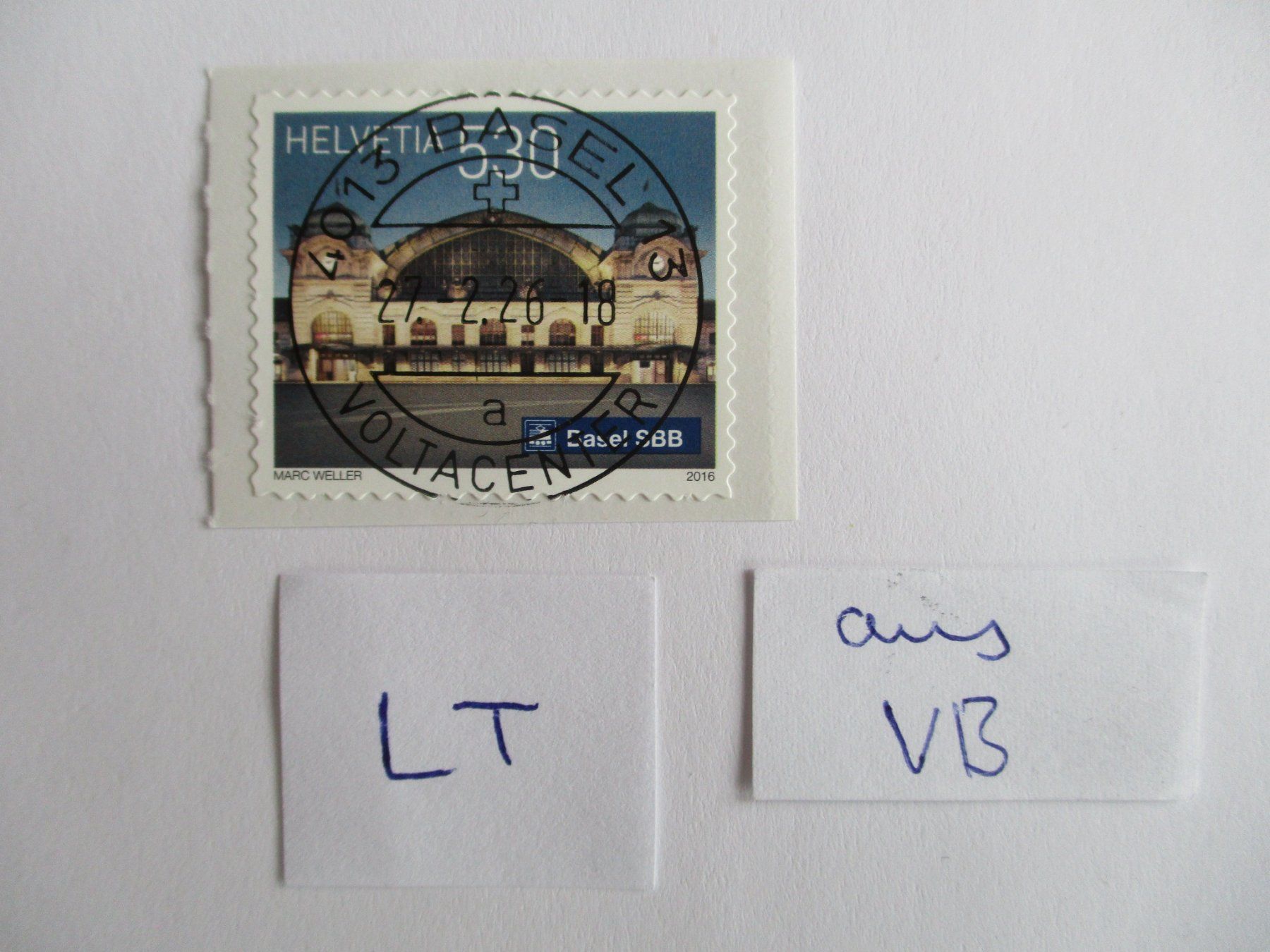 Tutti i francobolli: Voll Letzttagsstempel der Poststelle Basel 13 Voltacenter – Nuovo (secondo la descrizione) da Langnau b. Reiden venduto da Aktuell88