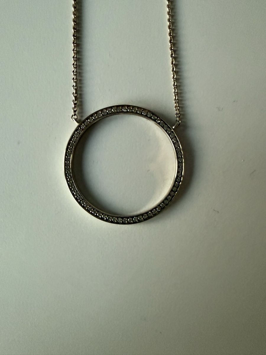 Ketten: Thomas Sabo Kette Kreis mit Glitzer besetzt – Gebraucht aus Eglisau von Nic1906 1
