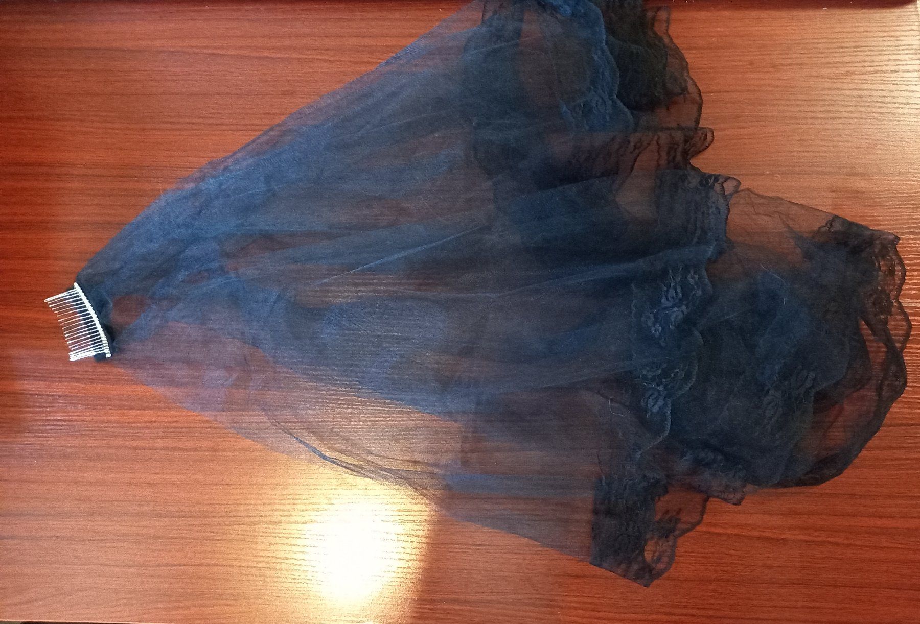 Kostüme: 5x schwarzer Trauerschleier / Voile de deuil noir – Neu und originalverpackt aus Lausanne von batishop