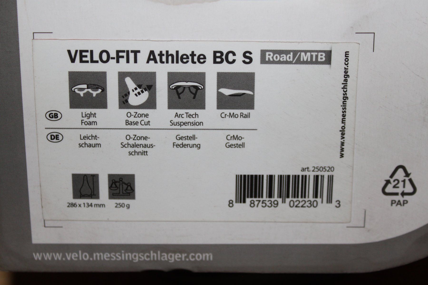 Pezzi di ricambio: Sattel Velo-Fit MTB Gr. S #9 – Usato da Domat-Ems venduto da Oiteli68 5