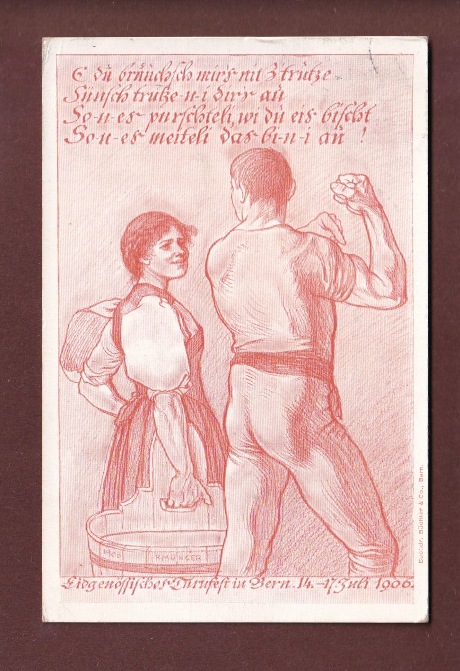 Ansichtskarten: BERN - Turnfest 1906 – Gebraucht aus Pully von nicecards