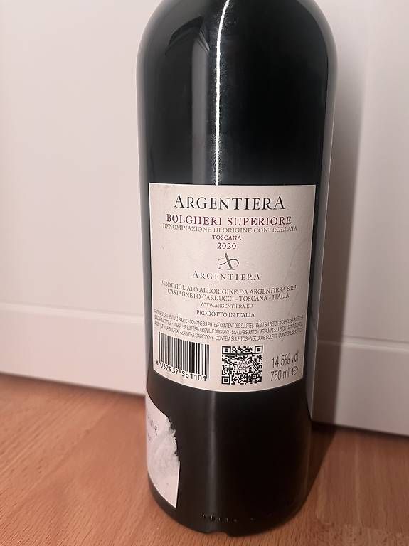 Wein: Argentiera 2020 – Gebraucht aus Zürich von dav_m9zc 1