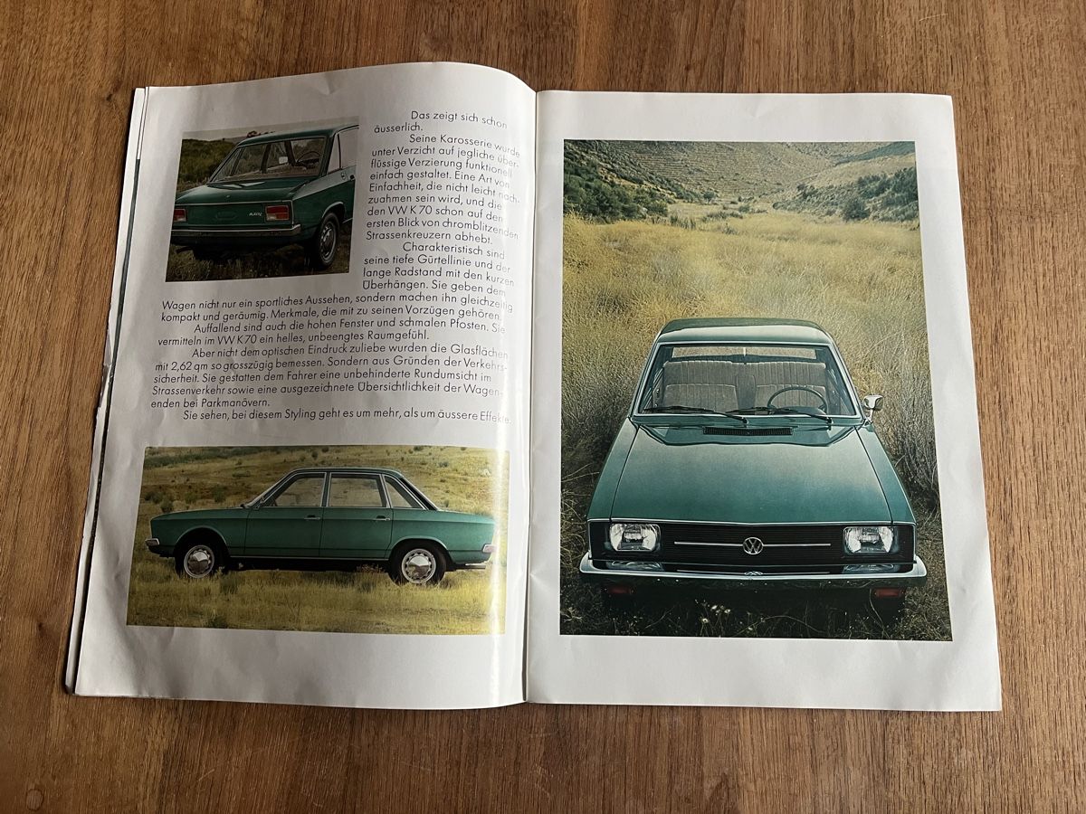 VW Dokumente: VW K 70 original Prospekt  – Gebraucht aus Aarberg von Jakaro 2