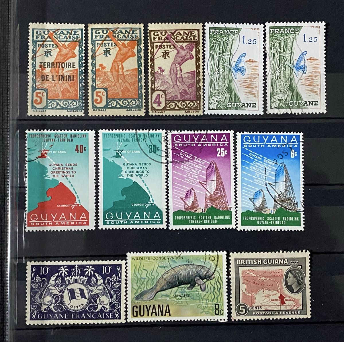 Alle Briefmarken: Timbres - Guyane – Gebraucht aus Petit-Lancy von Solcarm