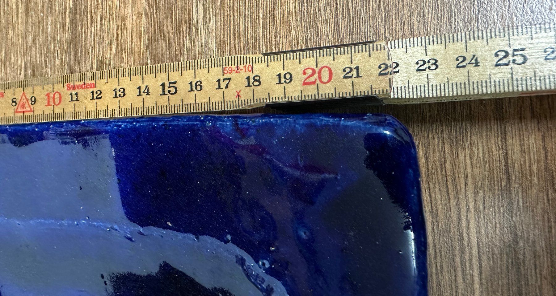 Teller: 2 Blau Glas / Teller Platten, Unikate, handgemacht – Gebraucht aus Nussbaumen AG von olitech5415 4