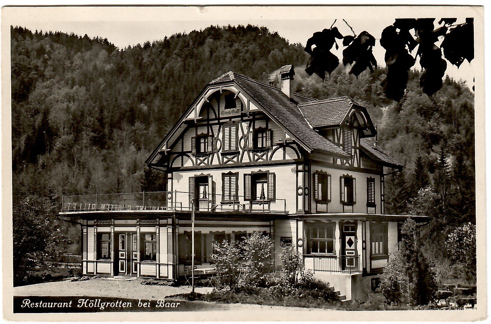 Cartoline postali: Ansichtskarte Baar, Restaurant Höllgrotten – Usato da Kerns venduto da etma3