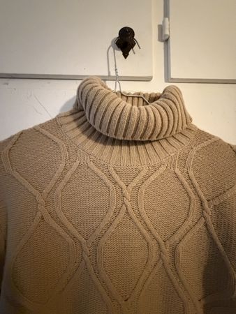 Maglione collo alto GREY DANIELE ALESSANDRINI Beige Lana/Pol