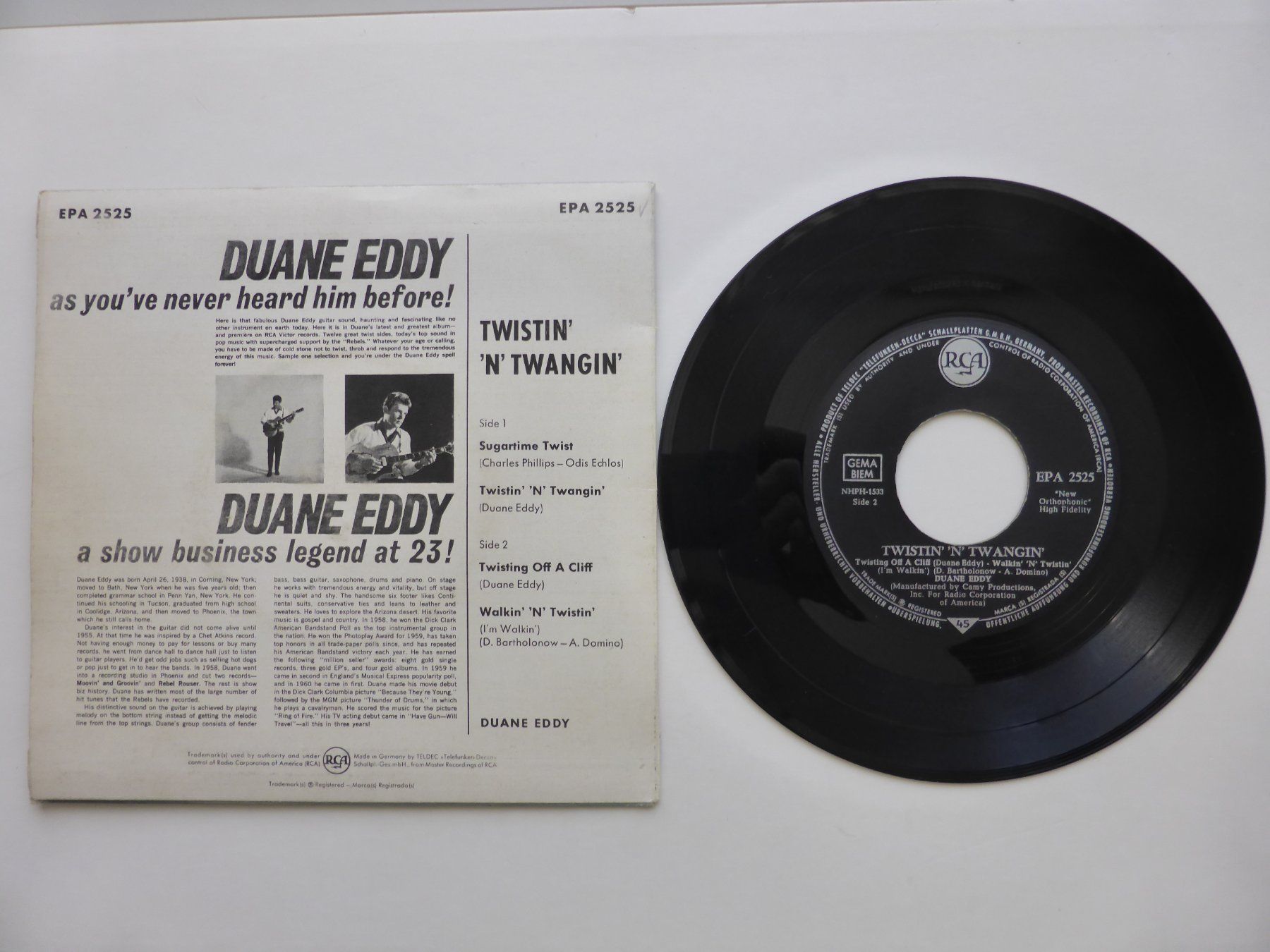 Dischi in vinile: VINYL SINGLE  EP  DUANE EDDY – Usato da Küssnacht am Rigi venduto da Mondkinder 1