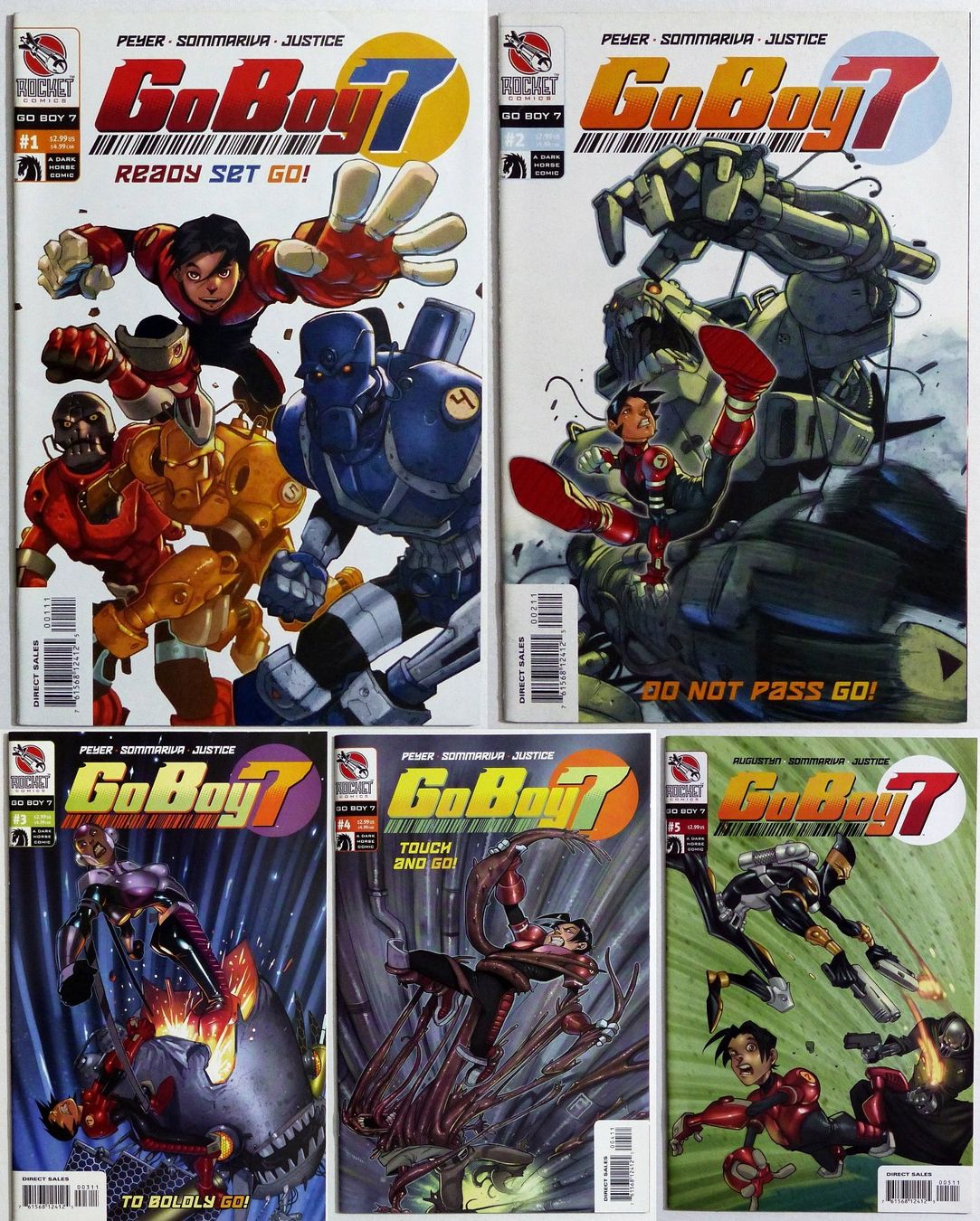 Comics: GO BOY 7 HUMAN ACTION MACHINE 1-5 SERIE JONNY ZERO 2003 – Gebraucht aus Lugano von YouWantUS