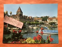 Lausanne Le château d’Ouchy.  Seeufer 