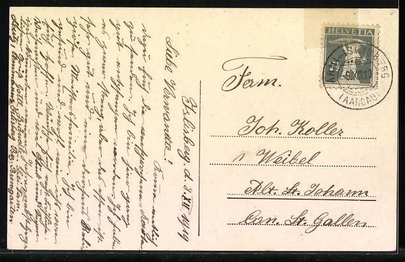 Ansichtskarten: Islisberg, Restaurant Stutz, Kirche, Ges – Gebraucht aus Berlin von bartko-reher 1