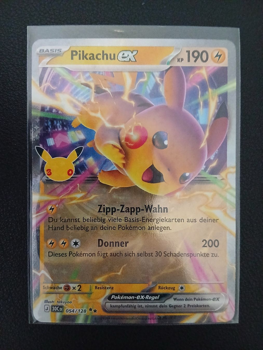 Pokémon Carte collezionabili: Pikachu ex Pokémon 30th Celebration German – Nuovo (secondo la descrizione) da Regensdorf venduto da Baba_Basar 2