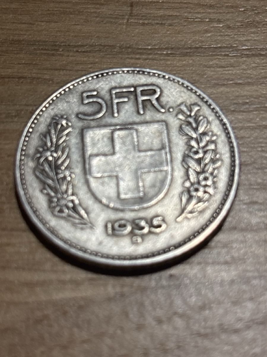 Tutti le monete: 5 Franken Silbermünze 1935 – Usato da Courchapoix venduto da Jubo1