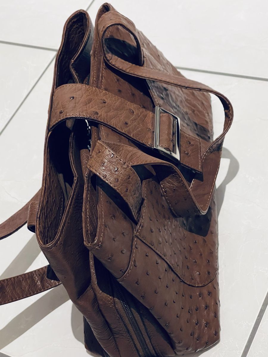 Borse da donna: Straussenledertasche aus Südafrika – Nuovo (secondo la descrizione) da Unterstammheim venduto da Aro8 4
