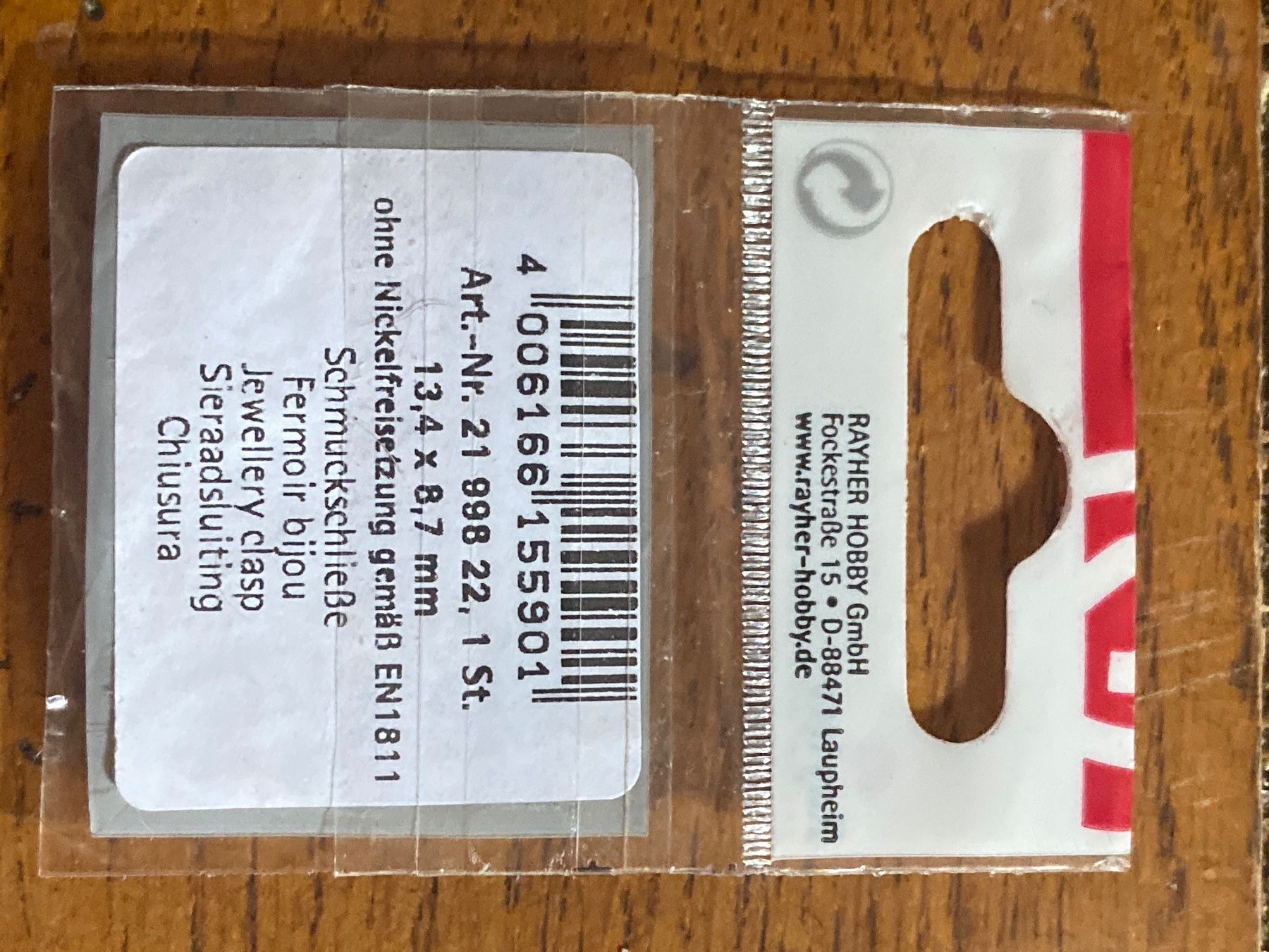Kit bricolage: 2199822 schmuckschliesse fermoir bijou – Nuovo e nell'imballaggio originale da Lajoux JU venduto da Briard0 1