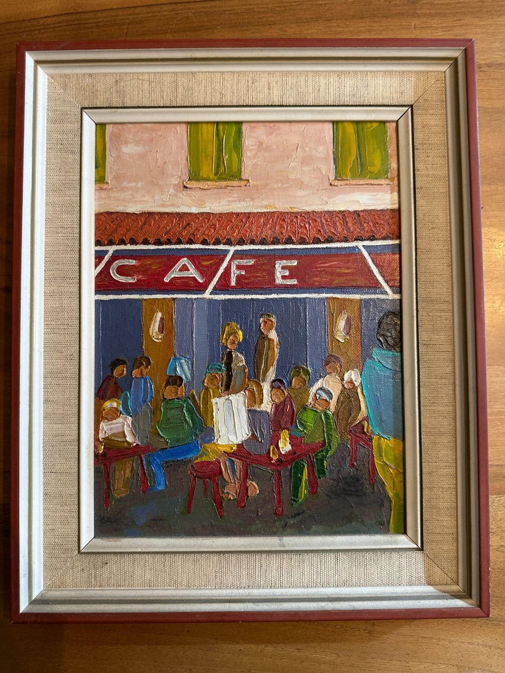 Gemälde: Ölgemälde "Cafe" - Stimmungsvolles Kunstwerk – Gebraucht aus meggen von aka_667m
