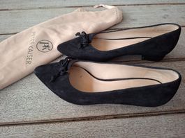 Peter Kaiser Echtleder-Pumps, Gr. 38.5 Schwarz