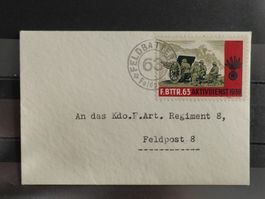 Soldatenmarken Beleg FELDBATTERIE 63