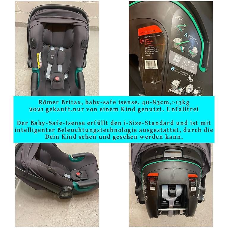 Seggiolini per auto: Britax Römer Set: FlexBase Isense, babysafe-Isense,Dualfix – Usato da Wettingen venduto da abm_5jss 2