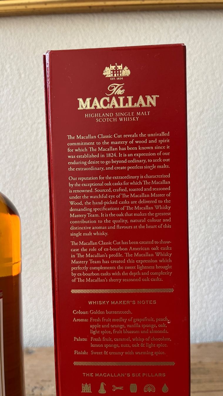 Macallan Bevande alcoliche: Macallan Classic Cut 2022 – Nuovo e nell'imballaggio originale da Stallikon venduto da felixmuster 4