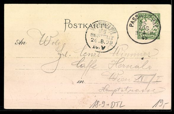 Cancelleria postale: Litho Passau, 26. General-Versammlung de – Usato da Berlin venduto da bartko-reher 1