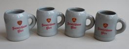 Brauerei Hürlimann Bier SAMICHLAUS BIER 4x mini Bierkrüge 🔴