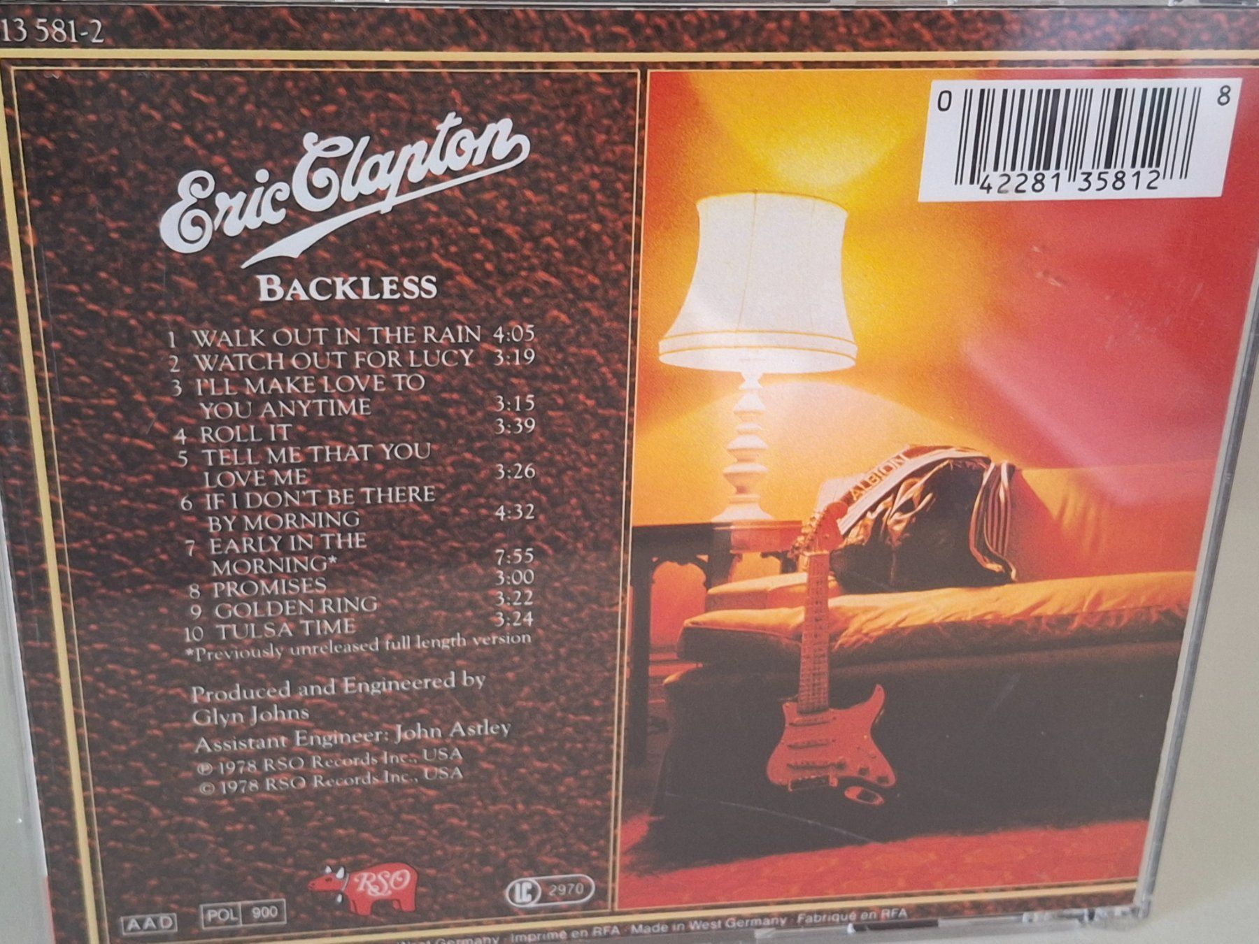 CD: CD Eric Clapton - Backless – Usato da Aarberg venduto da Jackup1 1