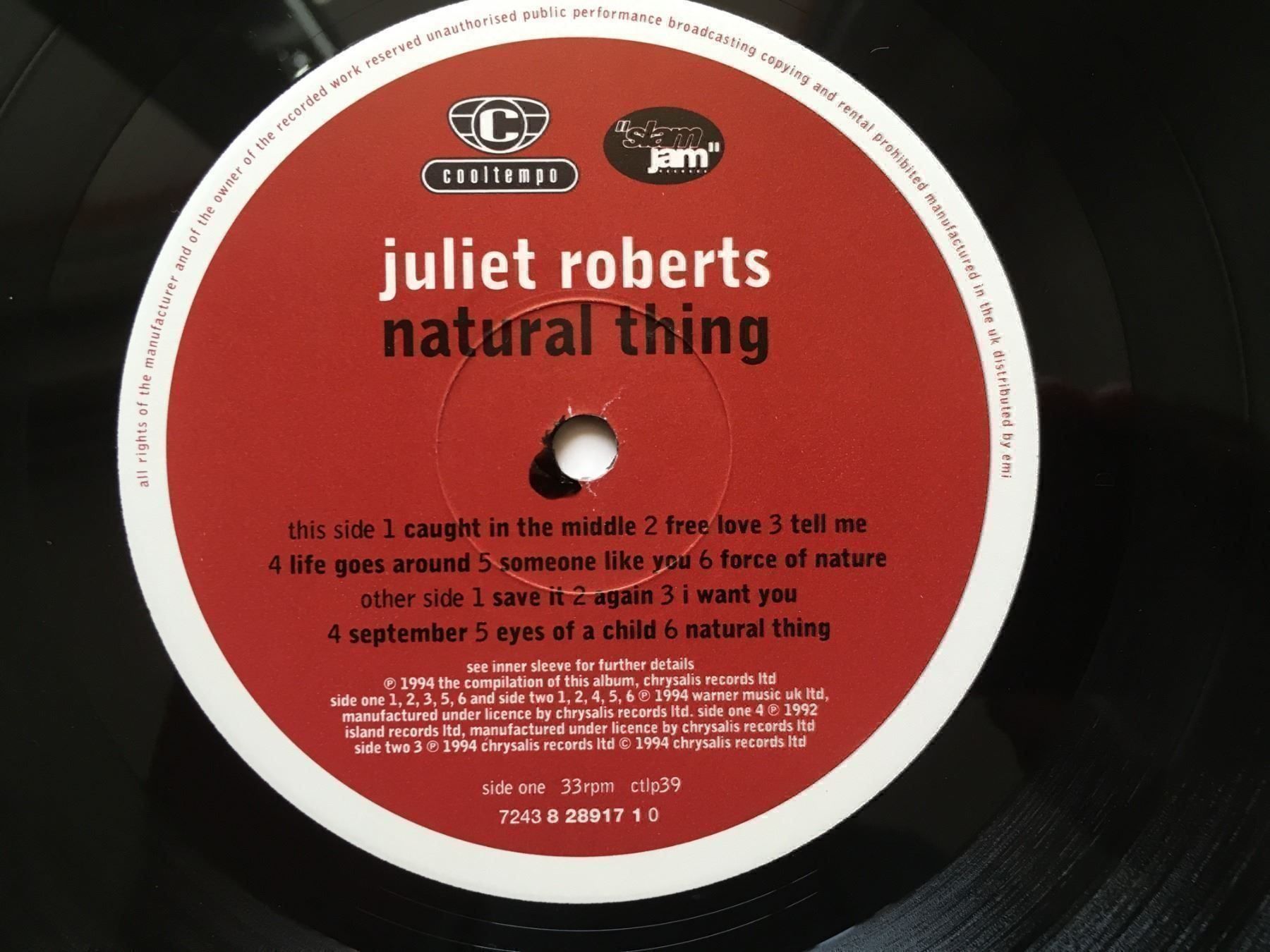 Vinyles: Juliet Roberts - Natural Thing – Neuf (Voir description) à Uster par mojorisin01 2