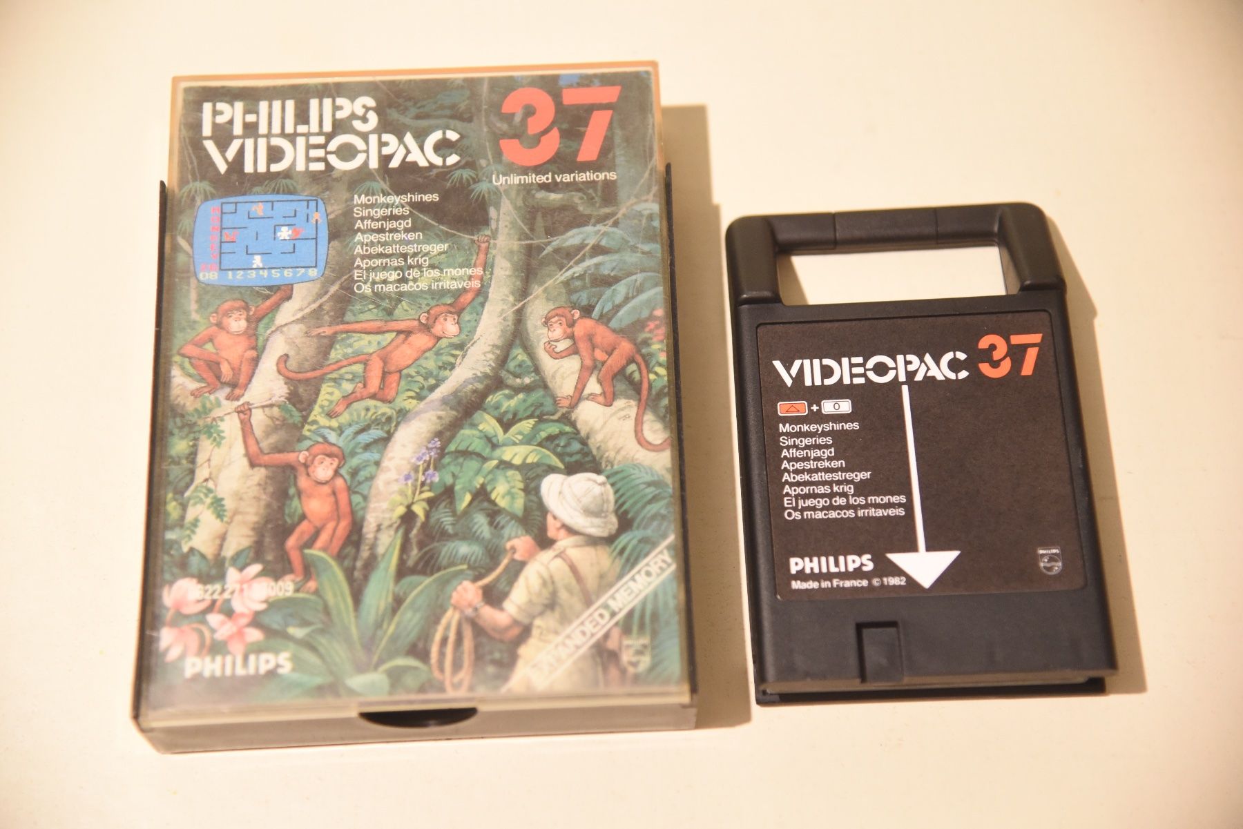 Giochi: Philips Videopac 37 Affenjagd (CIB) – Usato da Frenkendorf venduto da gelbeZinnie