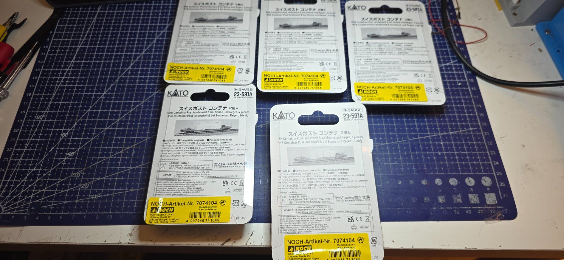 Kato Modelleisenbahnen: Kato 7074104 Container Post 747 & 850 5 stück – Neu und originalverpackt aus Hochfelden von Danizh0 3