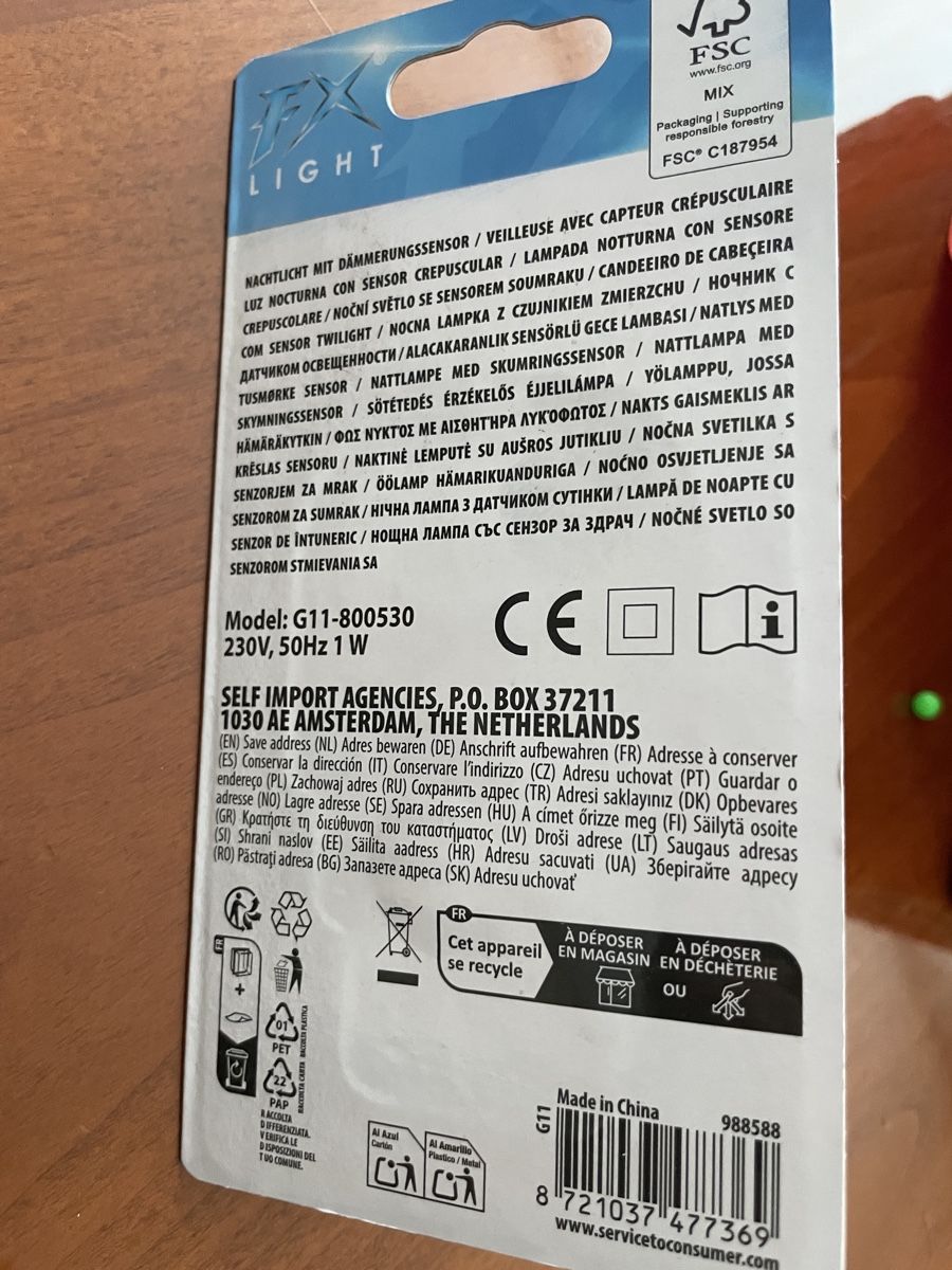 Lecteurs & Adaptateurs: Nachtlicht mit Dämmerungssensor FX LIGHT neu – Neuf avec emballage d'origine à Grenchen par Lexii.overseas 1