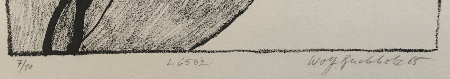 Grafica & Litografie: Wolff Buchholz      "Komposition L6502"      Lithographie – Usato da Nennigkofen venduto da juhit 7