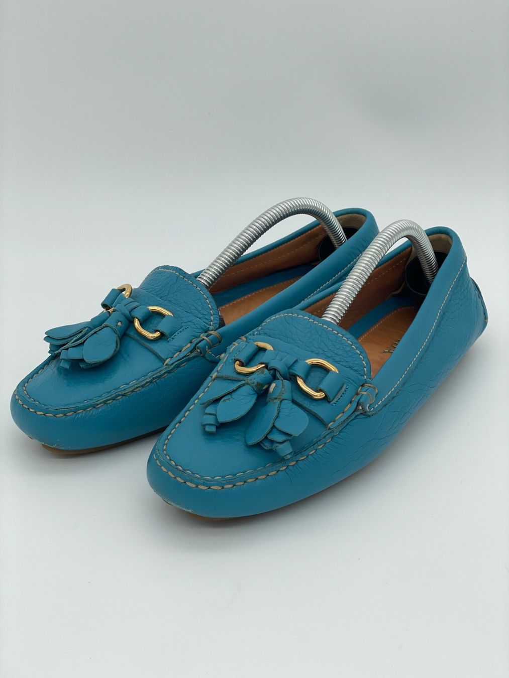 Prada Scarpe da donna: Prada Tassel Driving Mokassin EU 36 Blau – Usato da Zürich venduto da shoe_shop 2