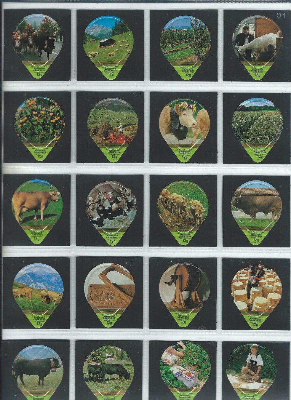 Kaffeerahmdeckel: KRD.Landwirtschaft 1991 / 226 B – Gebraucht aus Hochdorf von KRdeckeli