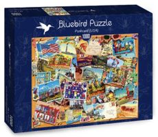 Bluebird Puzzle "USA Postkarten" FABRIKNEU