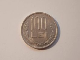 Rumänien: 100 Lei Münze von 1993