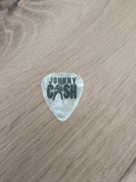 Johnny Cash Plektrum Guitar Pick Signature perlweiß Sammler