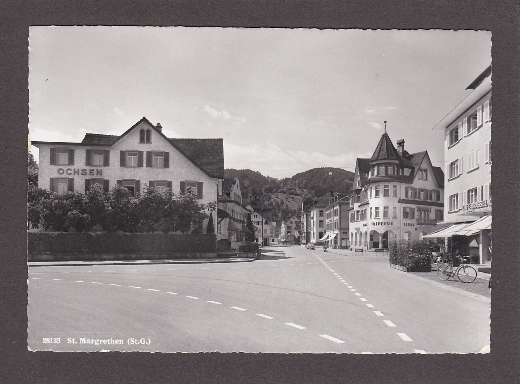 Ansichtskarten: ST. MARGRETHEN, Rest. Ochsen, 1957 – Gebraucht aus Reiden von cinfis