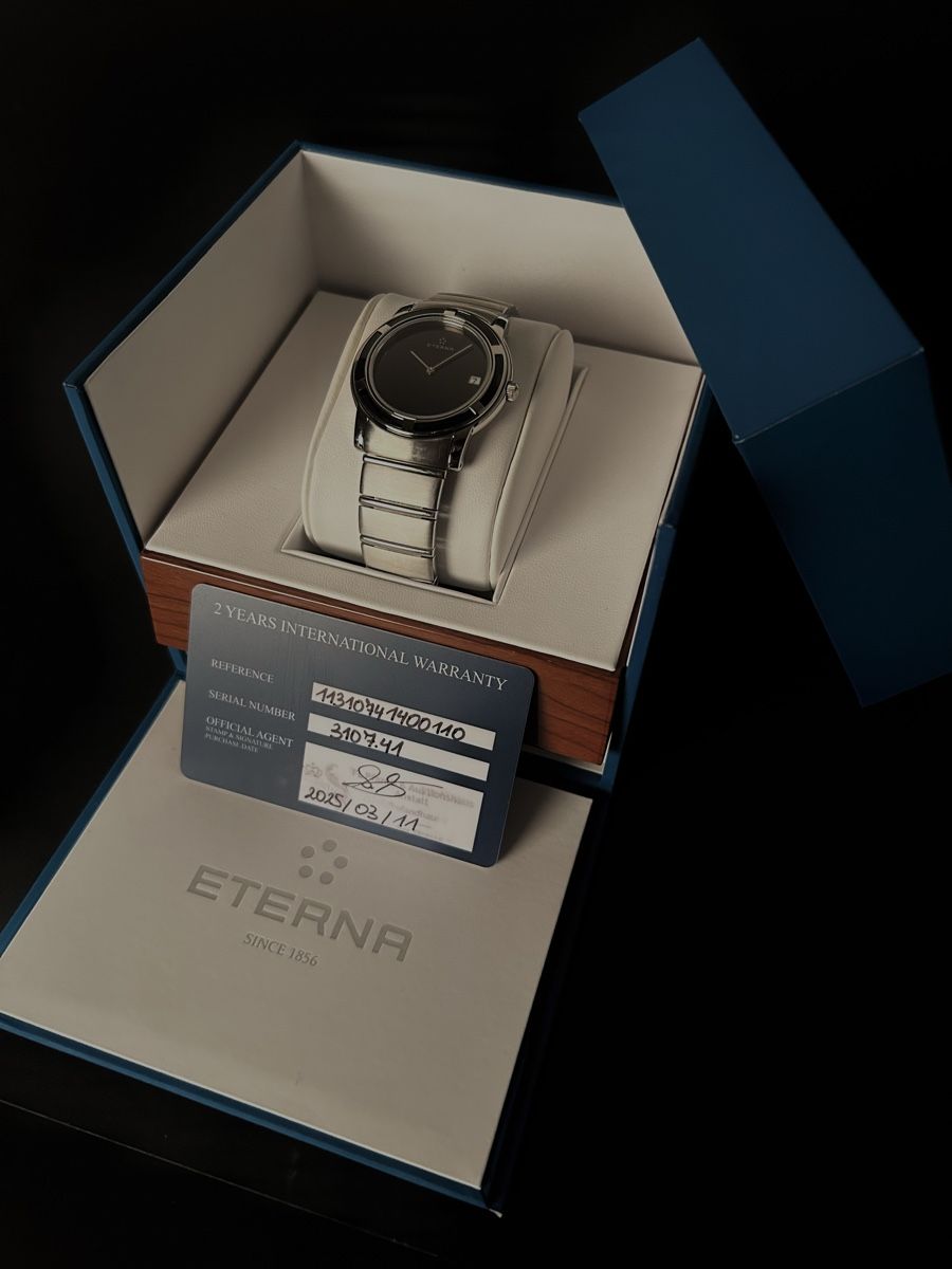 Eterna Orologi: Ab 1.- NEW FULL SET ETERNA GALAXIS – Nuovo e nell'imballaggio originale da Le Locle venduto da Two_Time 1