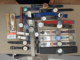 Uhrensammlung Konvolut Swatch, Braun, Bosch Frederique Const
